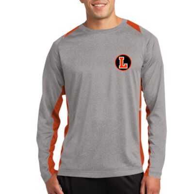 LH - Long Sleeve Heather Colorblock Contender &#153; Tee Thumbnail